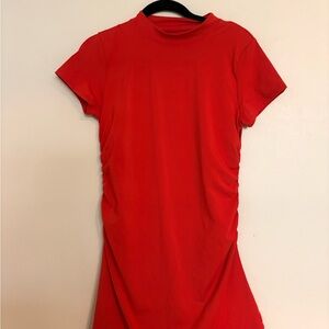 Tennis / Golf Red Short Sleeve Dress